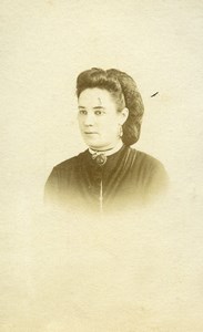 France Woman Portrait Clara Friec Old Photo CDV 1870'
