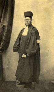 France Paris Lawyer or Judge in Uniform Old Photo CDV 1859'