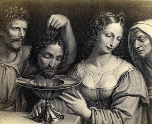 Italy Firenze Bernardino Luini Salome John the Baptist CDV Photo Alinari 1860