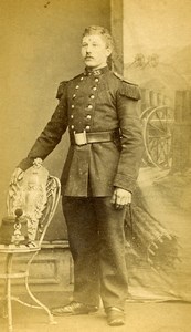 France Arras Military Officer Old CDV Photo Chretien 1870