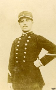 France Military Soldier Old CDV Photo Anonymous 1900