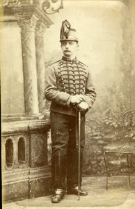 France Lille Military Soldier Cavalry? Old CDV Photo Frobert 1900