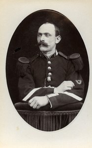 France Cambrai Military Soldier Moustache Old CDV Photo Binet Leroy 1900