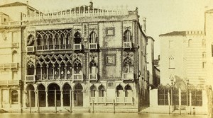 Italy Venice Venezia Palazzo de Oro Old CDV Photo Carlo Ponti 1870