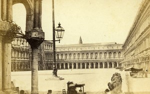 Italy Venice Venezia Palace Palazzo Old CDV Photo Carlo Ponti 1870