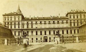 Italy Torino Royal Palace Palazzo Reale Old CDV Photo Brogi 1870