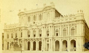 Italy Torino Palazzo Carignano Palace Old CDV Photo Brogi 1870