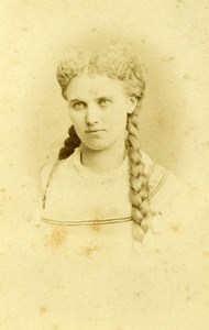 France Opera Singer Christina Nilsson Portrait Old CDV Photo Reutlinger 1870's