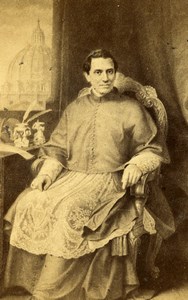 France Cardinal Giacomo Antonelli Portrait Old CDV Photo Disderi 1870