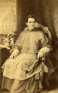 France Cardinal Giacomo Antonelli Portrait Old CDV Photo Disderi 1870
