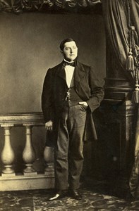 France Elegant Man Second Empire Fashion Old CDV Photo 1860