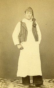 Italy ? Man Traditional Costume Fashion Old CDV Photo 1860
