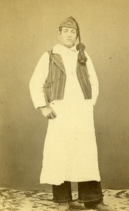 Italy ? Man Traditional Costume Fashion Old CDV Photo 1860
