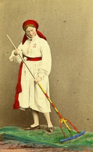 Sweden Scania Herrestad Woman Traditional Costume Old CDV Photo Eurenius 1868