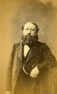 France Paris Bearded Man Costume Fashion Old CDV Photo Nadar 1870