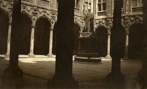 France Lille Vieille Bourse Cloister Statue Old Photo Capin 1933