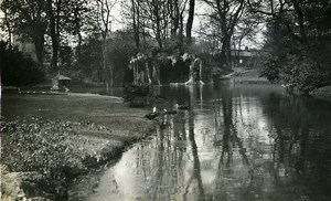 France Lille Jardin Vauban garden Grotto Cave Old Photo Capin 1933