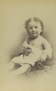 United Kingdom Cheltenham Baby Portrait Fashion Old AG Tod CDV Photo 1870