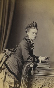 United Kingdom Gloucester Woman Portrait Fashion Old CDV Photo Ward 1870