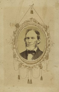 USA Bearded Man Portrait Fashion Old CDV Photo 1860