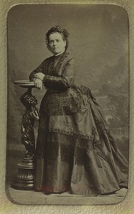 France Paris Woman Portrait Fashion Old CDV Photo Reutlinger 1870