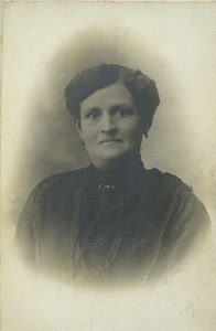 France Tourcoing Woman Portrait Fashion Old CDV Photo Boukelion 1910