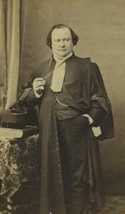 France Amiens Man Portrait Fashion Lawyer? Old CDV Photo Faure 1860's