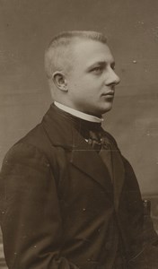 France Paris Man Portrait Fashion Old Nacivet CDV Photo 1880's