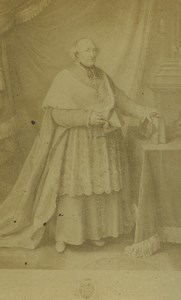 France Arras Religion Priest Portrait Old CDV Photo Loir 1870