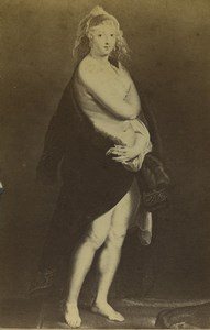 Austria Vienna Art Museum Rubens' wife Helena Fourment Old CDV Photo 1870
