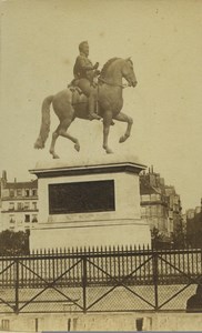 France Paris Statue of Henri IV monument Old CDV Photo 1860
