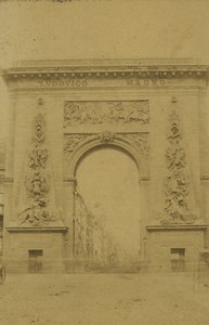 France Paris Porte Saint Denis Old CDV Photo 1860 #1
