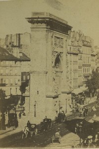 France Paris Porte Saint Denis Old CDV Photo 1860 #2