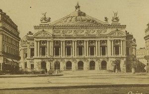 France Paris Opera Palais Garnier Old CDV Photo 1870's