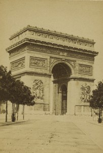 France Paris Arc de Triomphe Old CDV Photo 1860 #1
