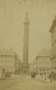 France Paris Colonne Vendôme Old CDV Photo 1860 #2