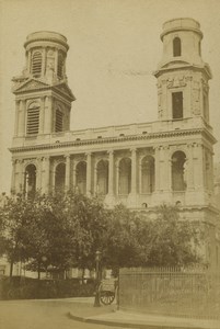 France Paris church Saint Sulpice Old CDV Photo 1860