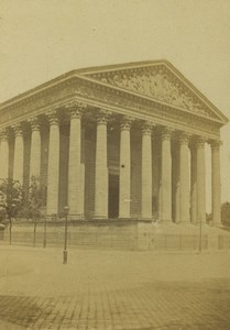 France Paris church La Madeleine Old CDV Photo 1860