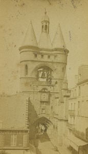 France Bordeaux Tours de la Grosse Cloche Towers Old CDV Photo Neurdein 1870's