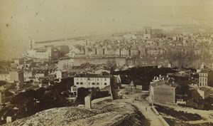 France Marseille Panorama from Notre Dame de la Garde Old Photo Neurdein 1870's
