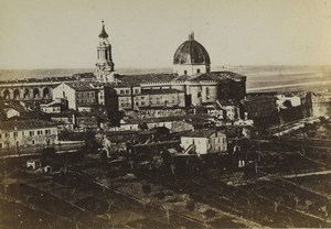 Italy Loreto panorama Old CDV Photo Brogi 1870's