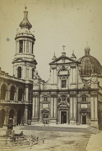 Italy Loreto Basilica della Santa Casa Old CDV Photo Brogi 1870's