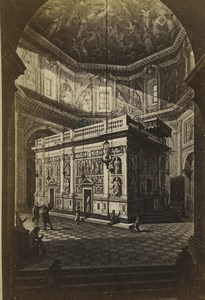 Italy Loreto Basilica Santa Casa Marble screen CDV Photo of gravure Brogi 1870's