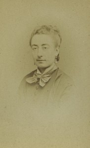 France Paris Woman Portrait Fashion Old CDV Photo Reutlinger 1880
