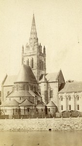 France Laval church Notre Dame d'Avenieres Old CDV Photo 1870's