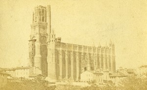 France Albi cathedral Old CDV Photo Prompt 1870