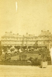 France Paris Palais du Luxembourg palace Old CDV Photo 1870