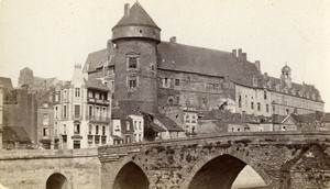 France Laval Castle Old CDV Photo 1870's