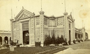 France World Fair Pavilion City of Paris Old CDV Photo Neurdein 1878