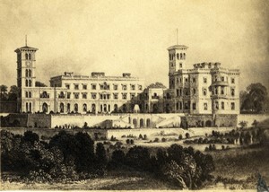 Southern France? Castle Old Photo of Gravure 1870